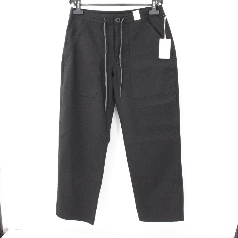 NWT Roark Pants Mens 29 Black Drawstring Layover Traveler Pant